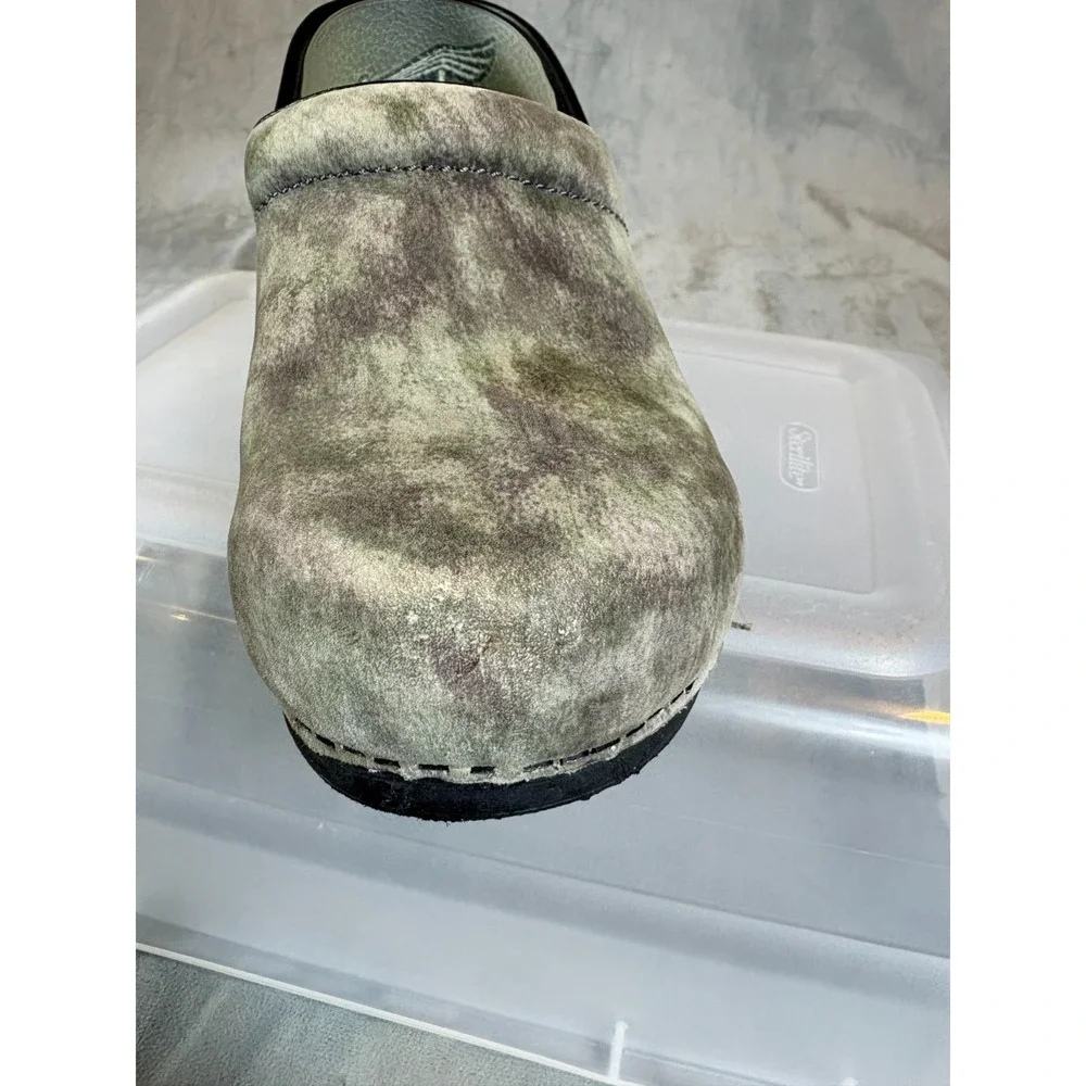 Dansko  XP 20 Professional Camo Clogs Women Suede Slip On Shoes Nurse  Sz 9 / 40 - Picture 13 of 16